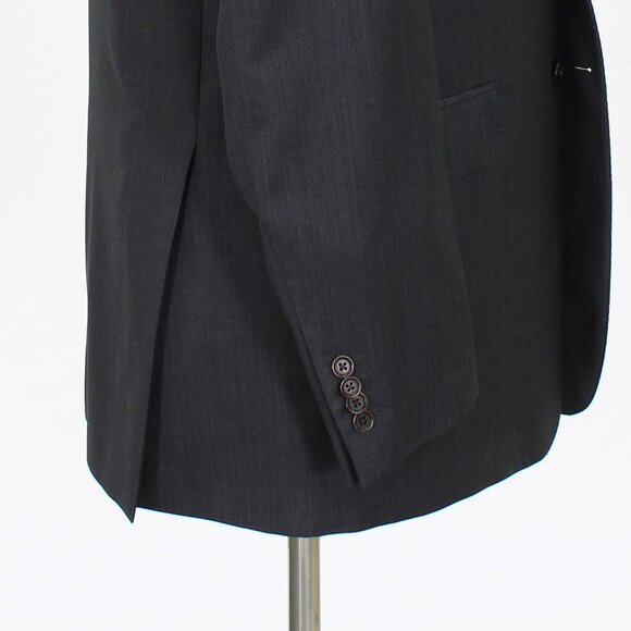 Saks Fifth Avenue 42L Gray Solid 2-Button Sport Coat Blazer Jacket O045 - Picture 6 of 11